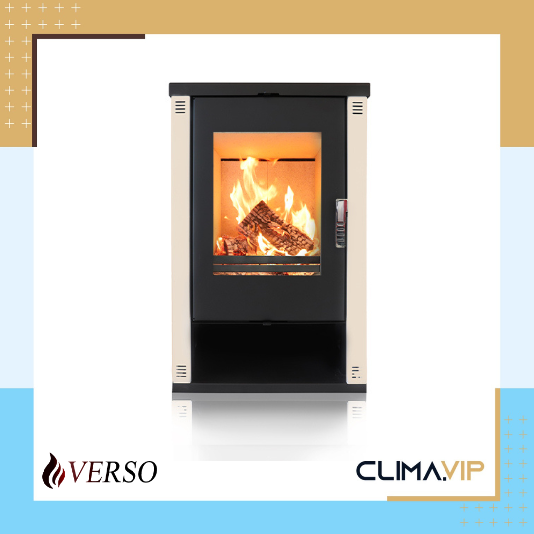 Камина на твърдо гориво Verso Theia, 9kW