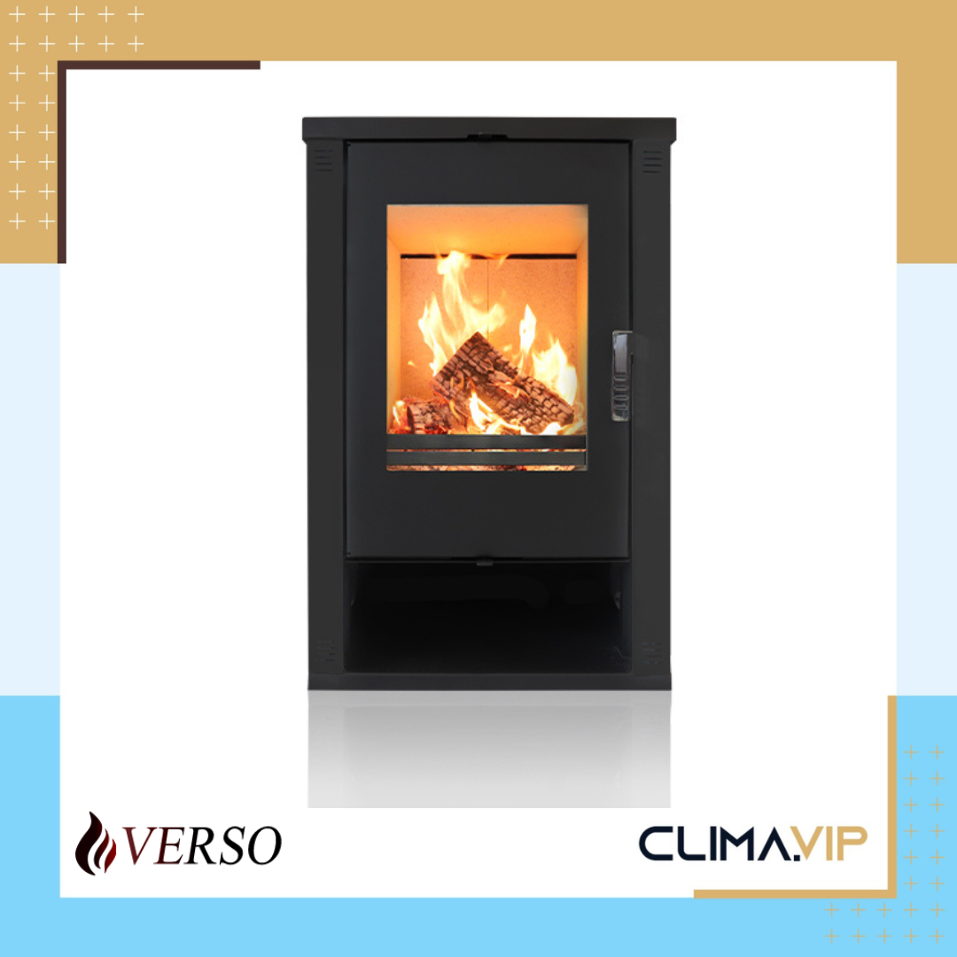 Камина на твърдо гориво Verso Theia, 9kW
