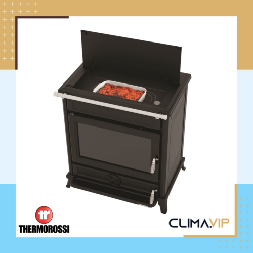 Чугунена печка на дърва Thermorossi Agora, 14.4kW, A+