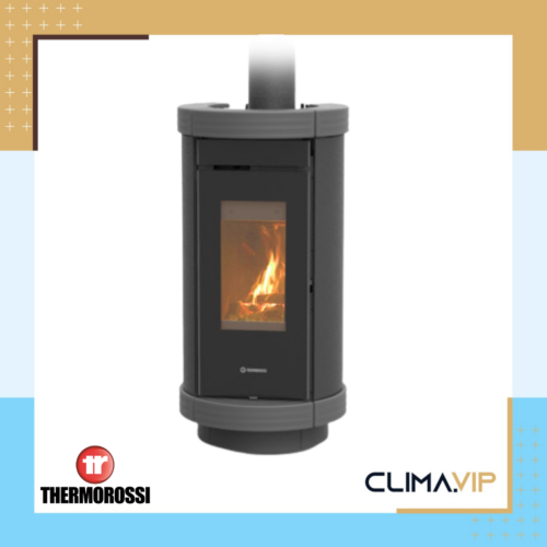 Чугунена печка на дърва Thermorossi Dorica Wood Metalcolor, 10.8kW, A+