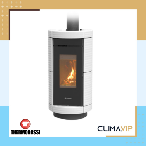 Чугунена печка на дърва Thermorossi Dorica Wood Maiolica, 10.8kW, А+