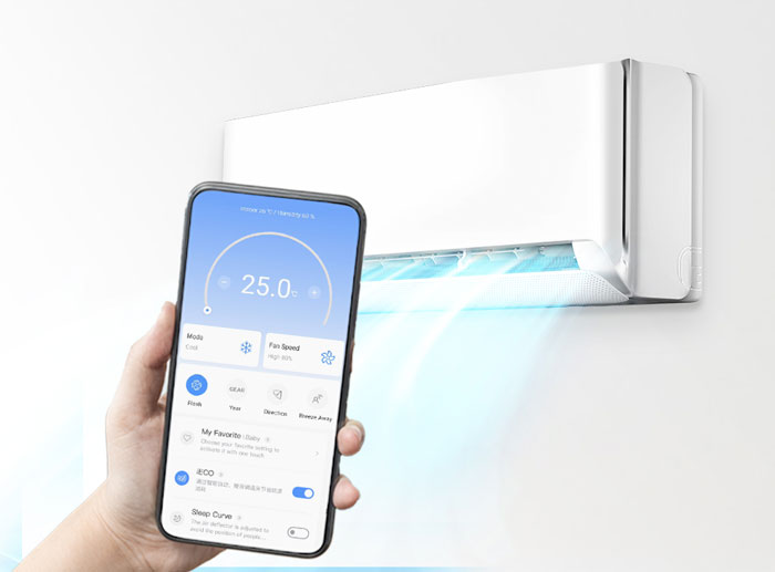 Инверторен климатик с изкуствен интелект Midea Breezeless E CB1-09HRFN8-I(B), 9000 BTU, Клас А++