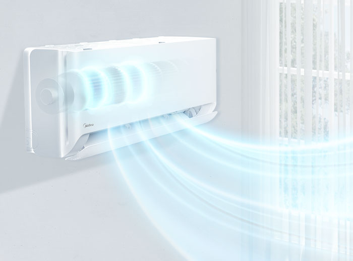 Инверторен климатик с изкуствен интелект Midea Breezeless E CB1-09HRFN8-I(B), 9000 BTU, Клас А++