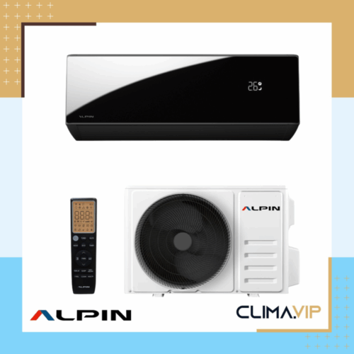 Инверторен климатик Alpin ASW-70KTNB Nordic Black, Wi-Fi, 24000 BTU, Клас А+++