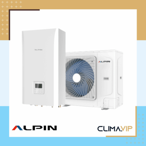Термопомпа сплит система, Alpin AHWY-160J8GA9/AHWS-160J8GA9, 16kW, Wi-Fi, Монофазна