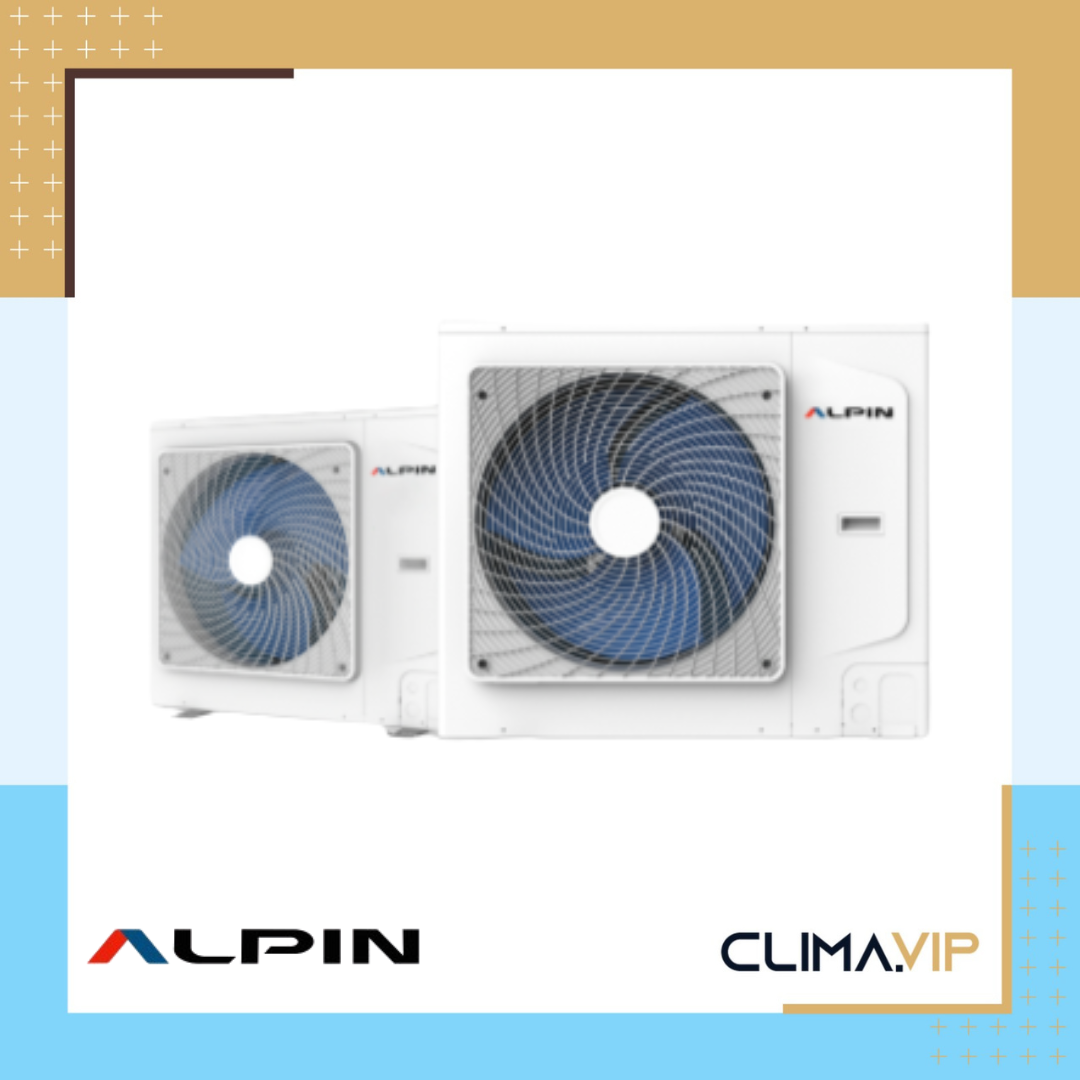 Термопомпа сплит система, Alpin AHWY-160J8GA9/AHWS-160J8GA9, 16kW, Wi-Fi, Монофазна