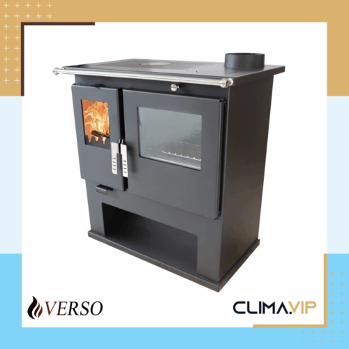 Готварска печка Verso CS Inox-суха, 7.7kW, с фурна инокс