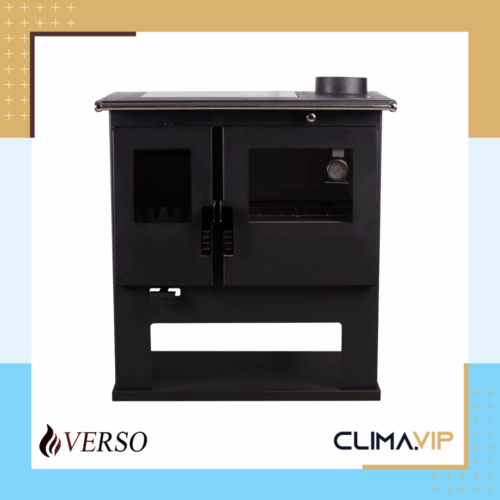 Готварска печка Verso CS Inox Ceramic-суха, 7.7kW, с иноксова фурна и керамичен плот