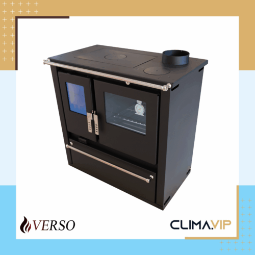 Готварска печка Verso CS Plus Inox-суха, 7.7kW, с фурна инокс