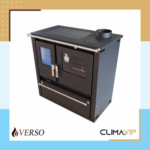 Готварска печка Verso CS PLUS CERAMIC-суха, 7.7kW, с керамичен плот