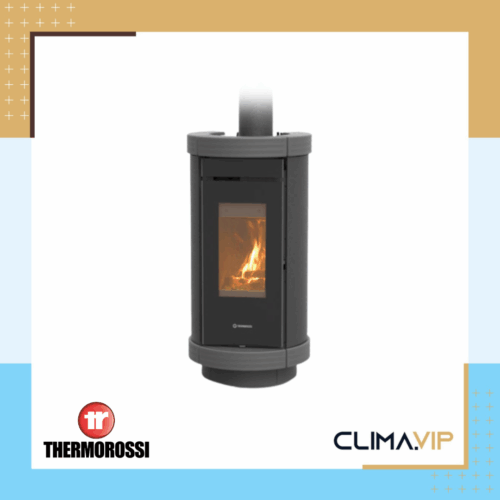 Чугунена печка на дърва Thermorossi Dorica Wood Metalcolor – 10.1kW