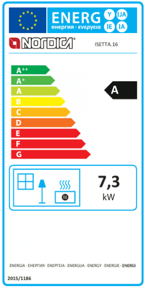 Чугунена печка на дърва La Nordica Extraflame ISETTA.16 – 7.3 kW
