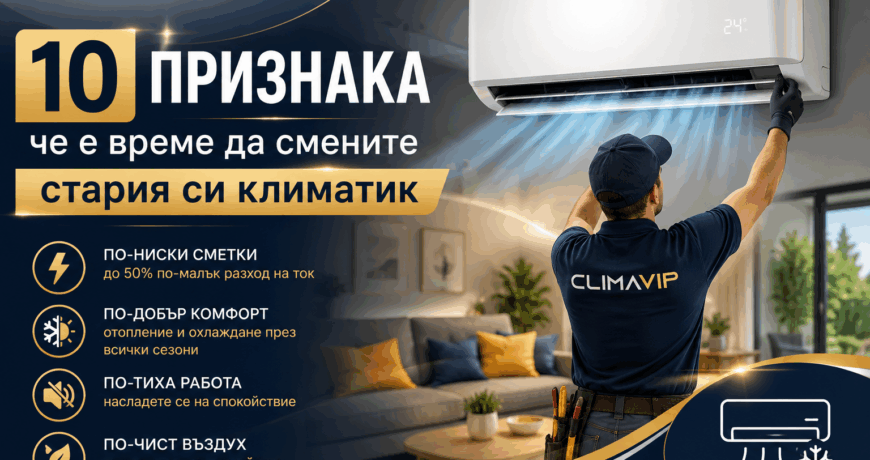 10 признака, че е време да смените стария си климатик